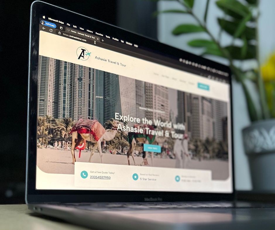 Ashasie Travel & Tour Website Design Case Study